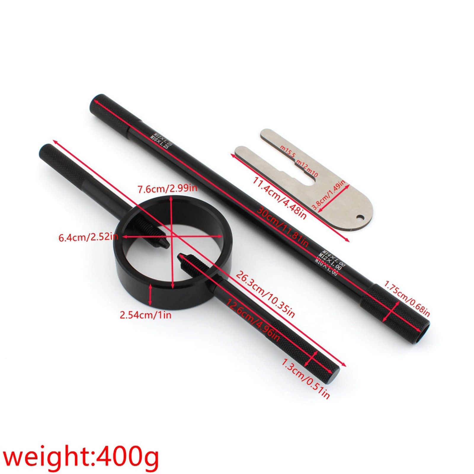 Fork Service Tool Kit Fork Spring Compressor Damper Rod Bleed Tool Black+Silver