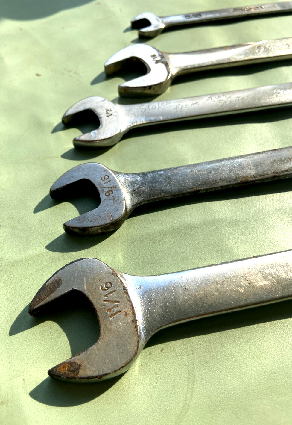 Snap-on Tools OEX 22-18-16-180-100B 5PC SET COMBINATION WRENCH