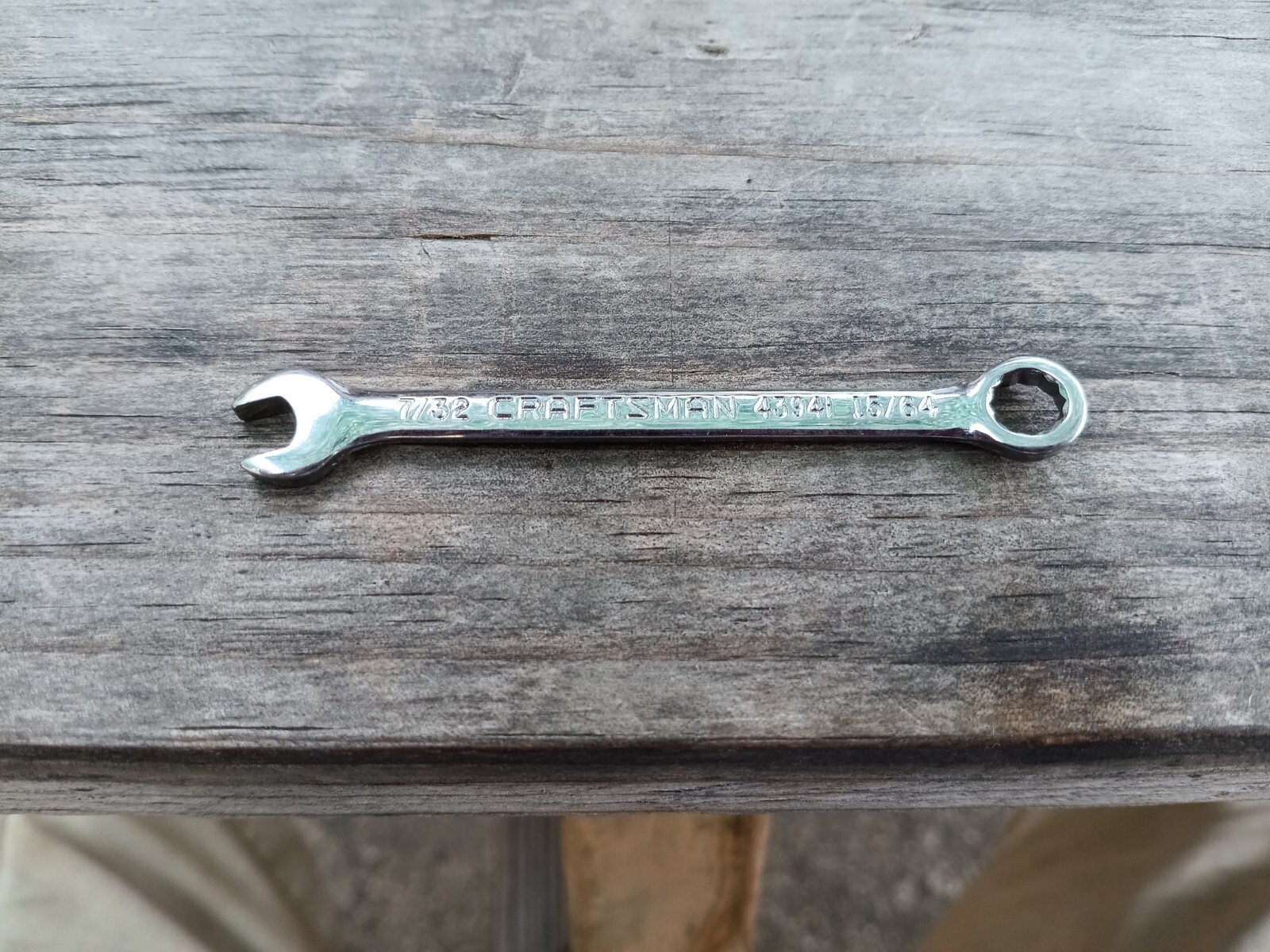 Craftsman 7/32” by 15/64” 12 Point Midget Ignition Combination Wrench 43941