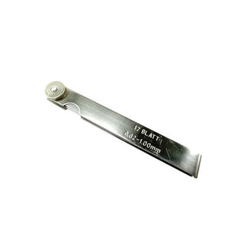 Metric Feeler Gauge Tool Hardened Tempered Polished Steel Versatile High Grade