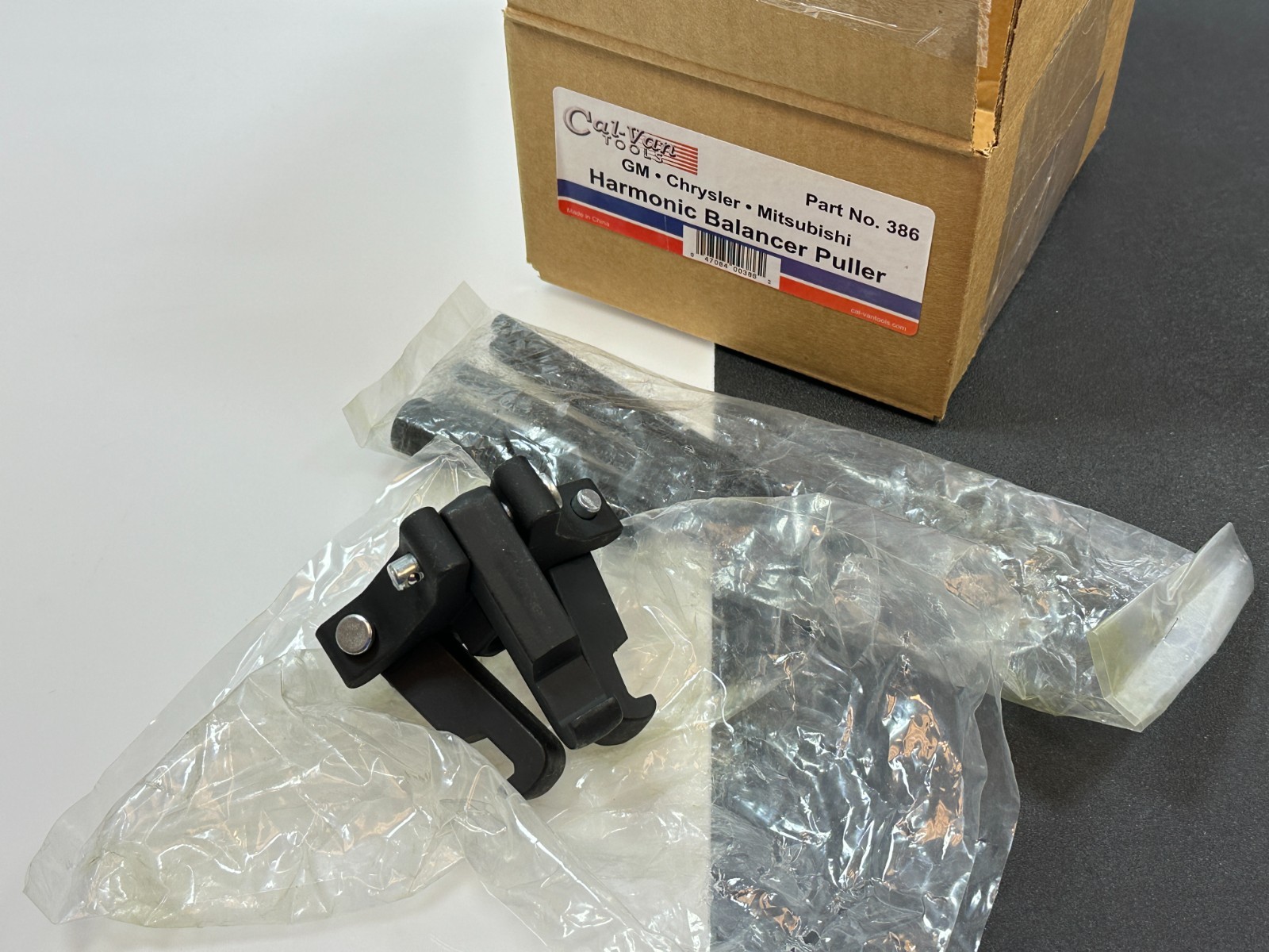 NEW Cal-Van Tools Model. 386 Harmonic Balancer Puller, 3-Jaw Puller GM/Chrysler