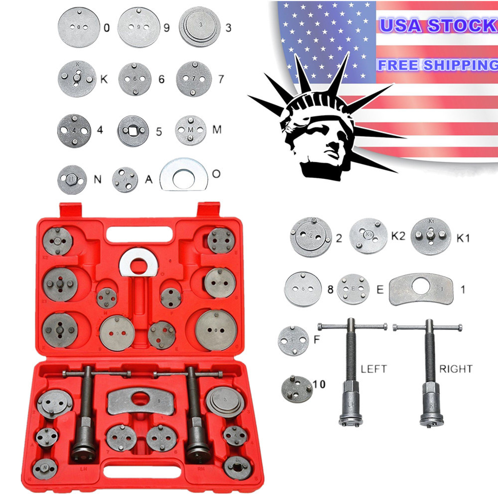 27PCS Universal Disc Brake Caliper Brake Piston Wind Back Rewind Tools For VW
