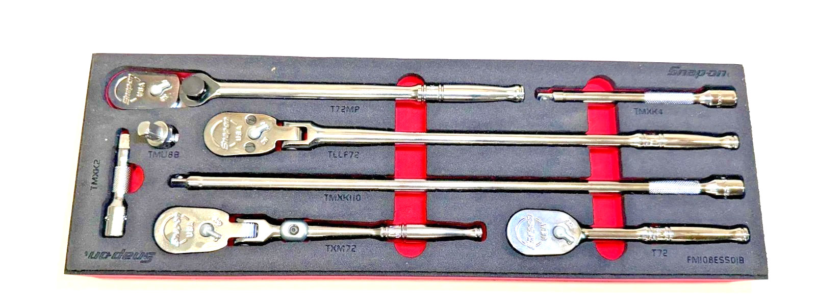 New Snap-on™ 1/4″ drive Ratchet & Extension Foam Set with TX72 TLLF72 T72MP T72