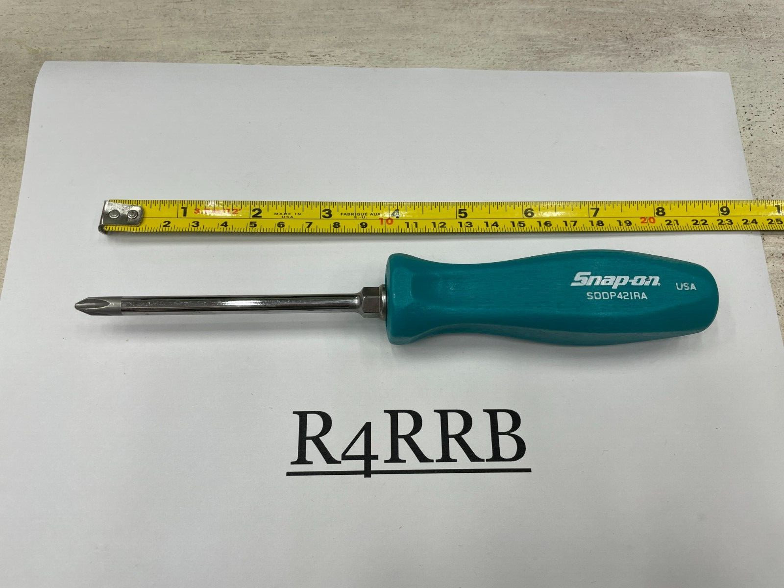 Snap-on Tools USA NEW 2pc TEAL Hard Handle Flat Phillips Head Screwdriver Set