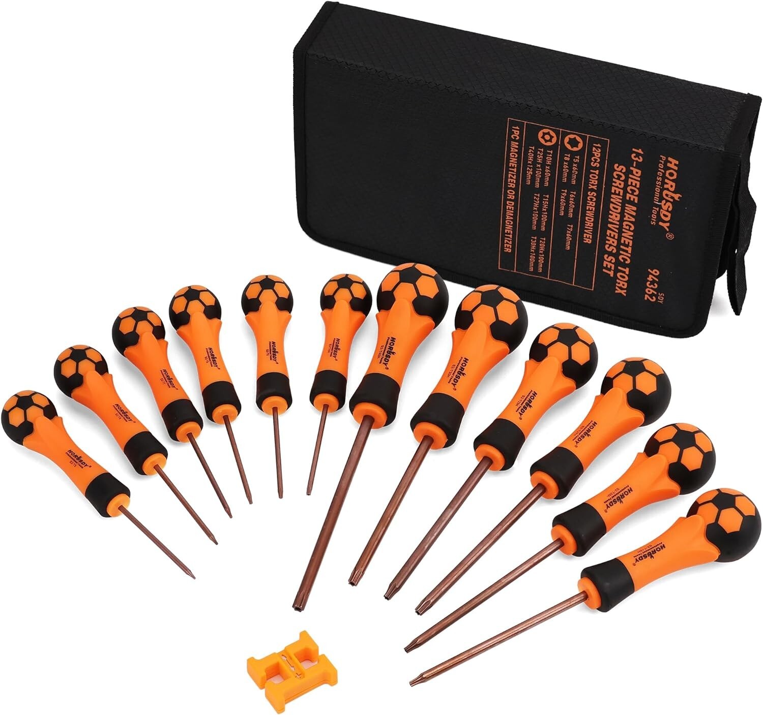 Versatile 13-Piece Torx Screwdriver Set: Tamper-Resistant with Anti-Skid Handles