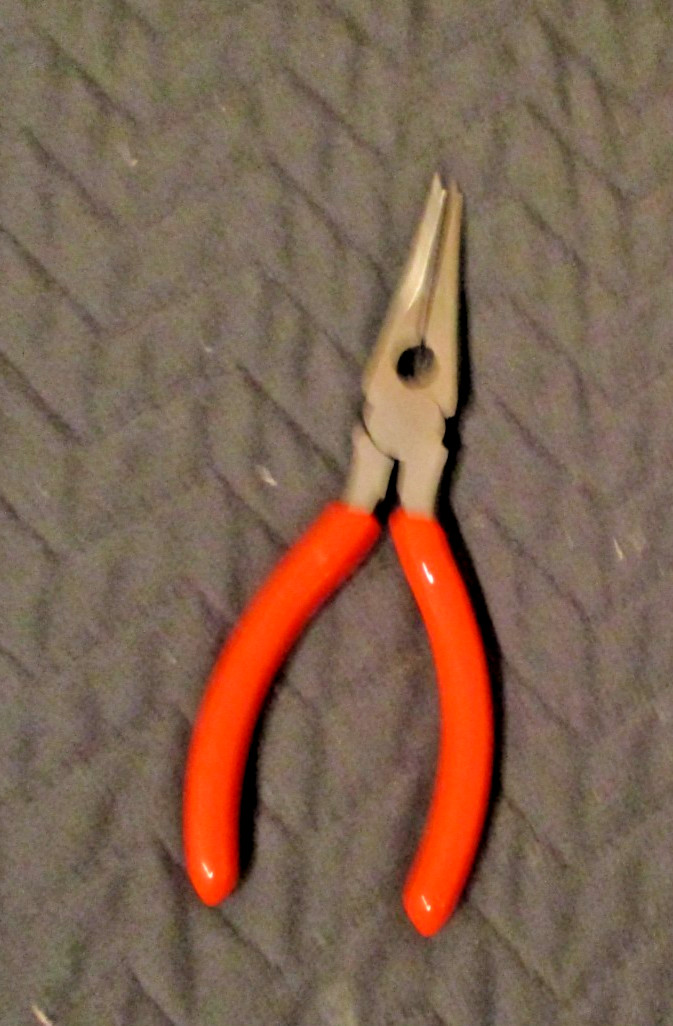 Crescent 6 1/2″ Thin Needle Nose Pliers Red Soft Grip