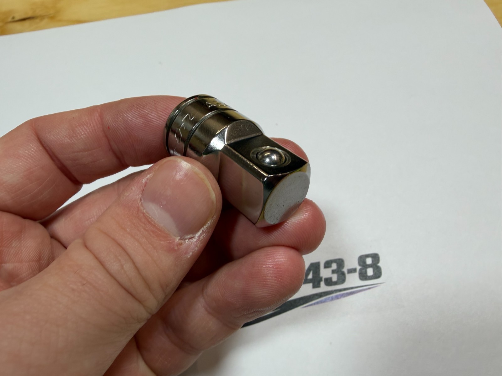 Snap-On Tools USA NEW 3/8″ to 1/2″ Drive Chrome Adapter Socket A2A