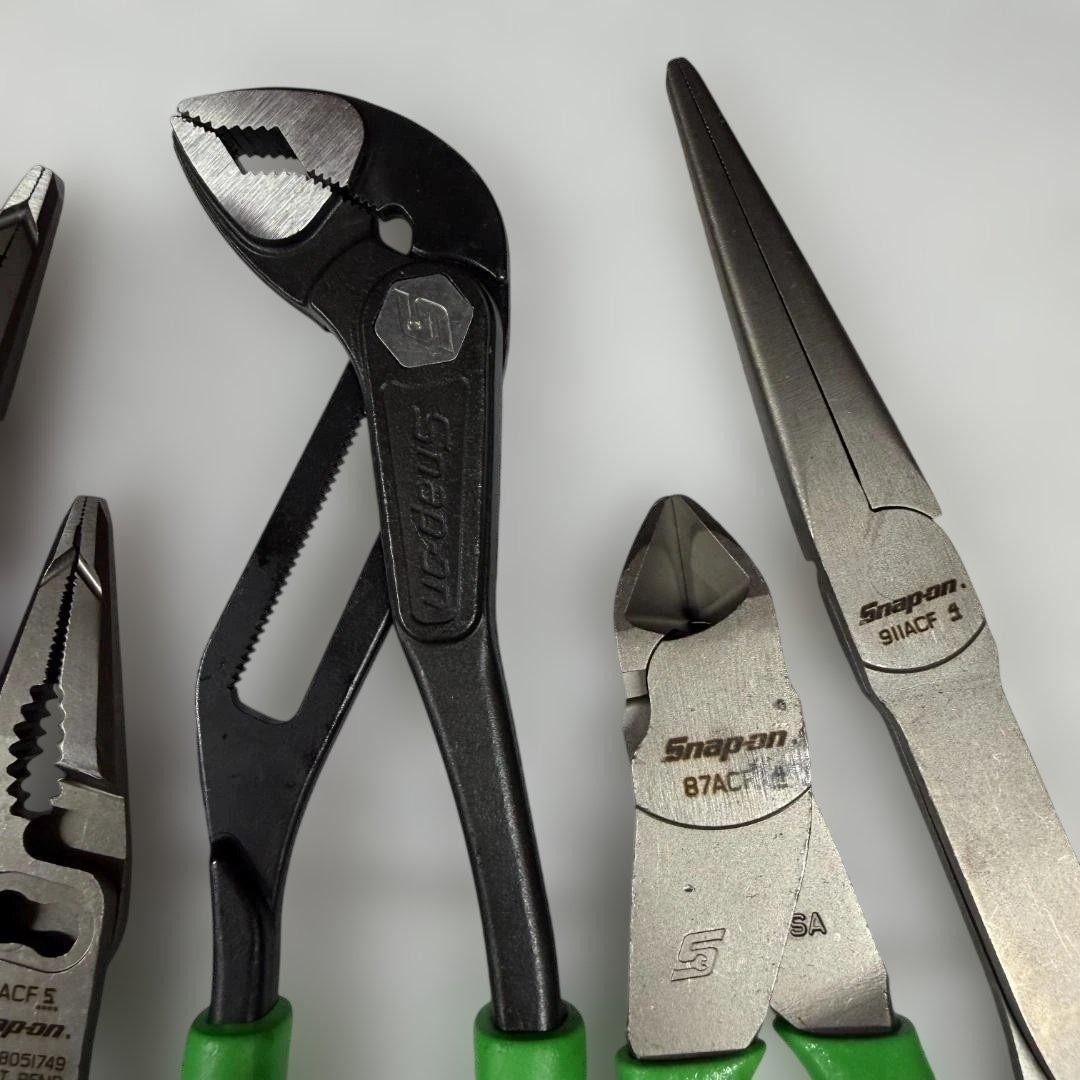 Snap-on Pliers Set of 6 Green NEW