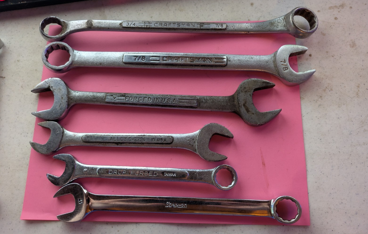 Lot of 30 Wrenches (Craftsman & Other Brands) Various Sizes