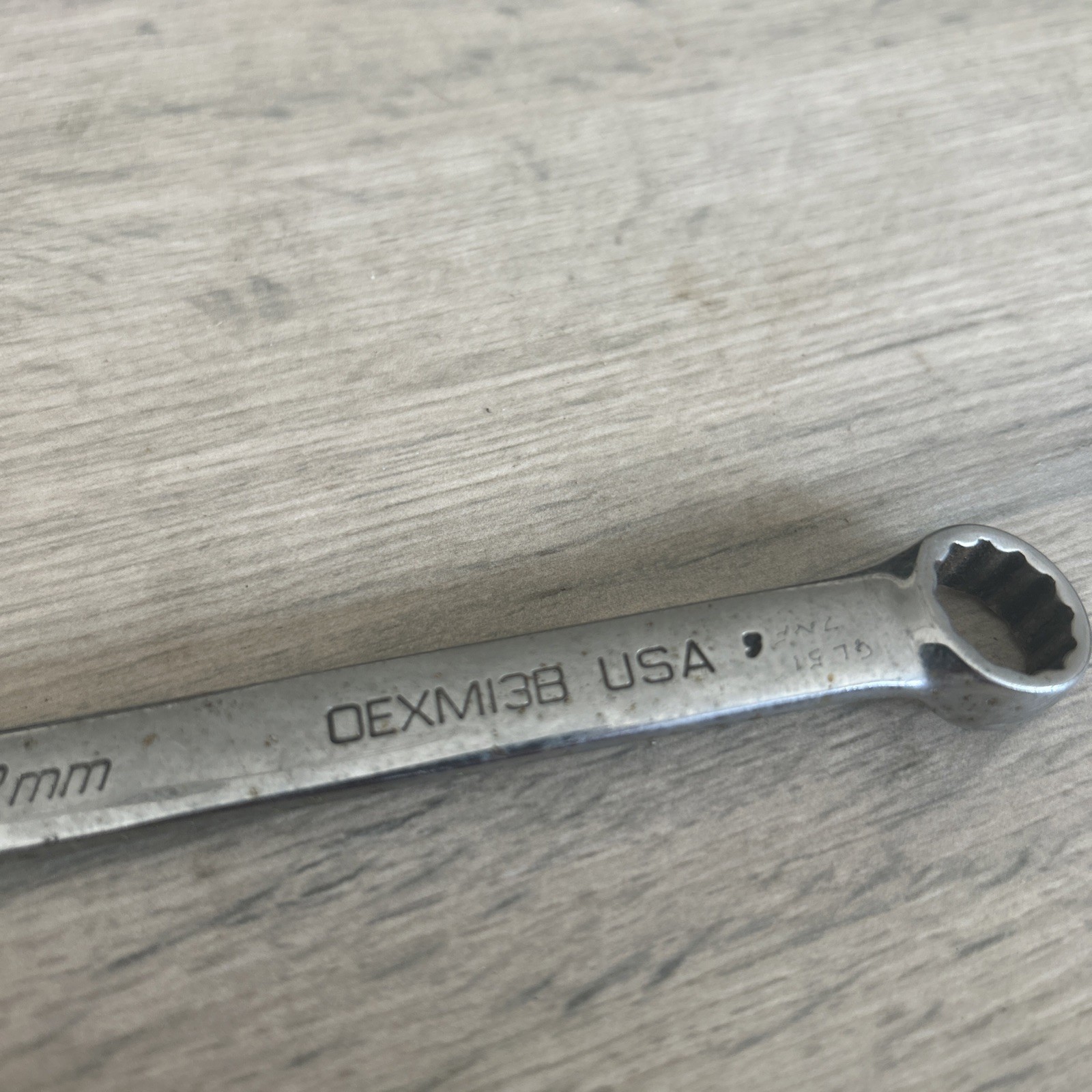 Snap-On Metric 13mm Short Chrome Combination Wrench Spanner 12 Point OEXM13B