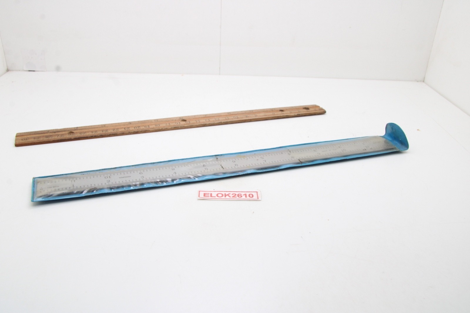 Unbranded 12 Inch Ruler Stainless Steel Tempered Inches MM 1/2MM Made in USA