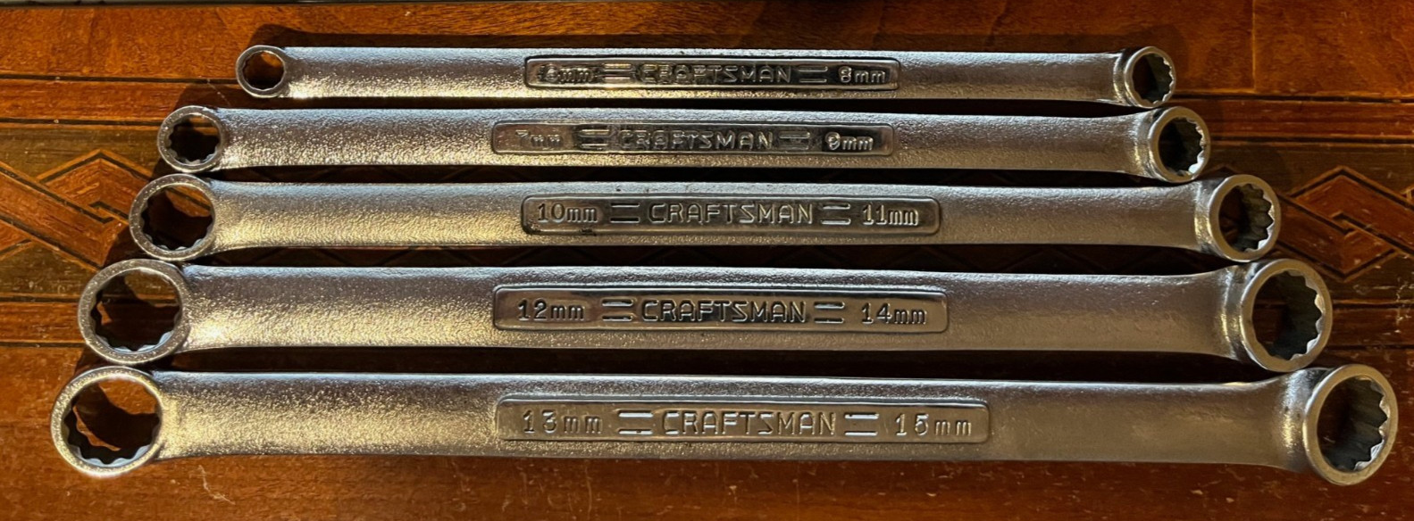 Vintage Craftsman 7pc Metric Box End Wrench Set -V V/VA Series-USA 6mm-19mm NICE