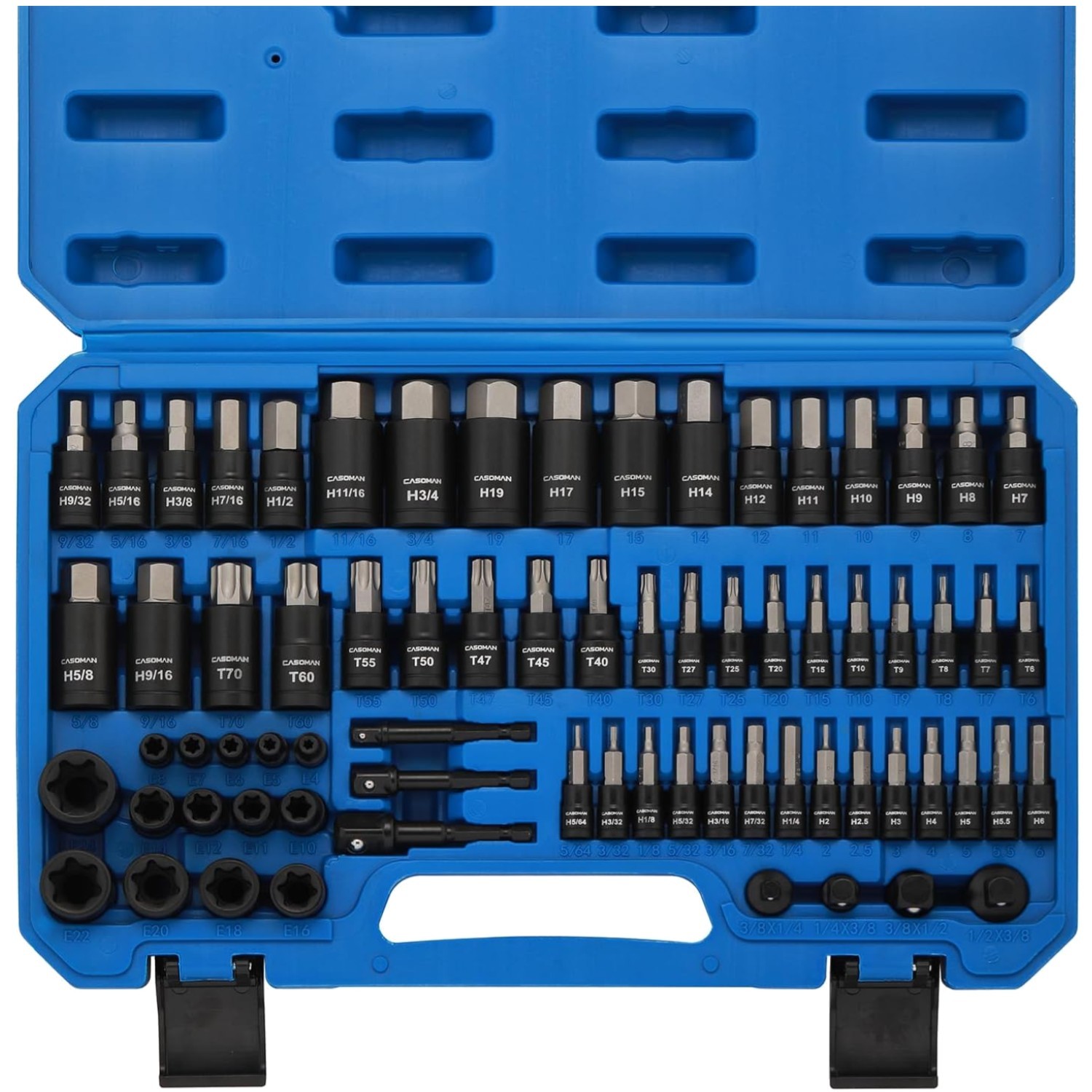 Master Hex & Torx Bit Socket Set with Storage