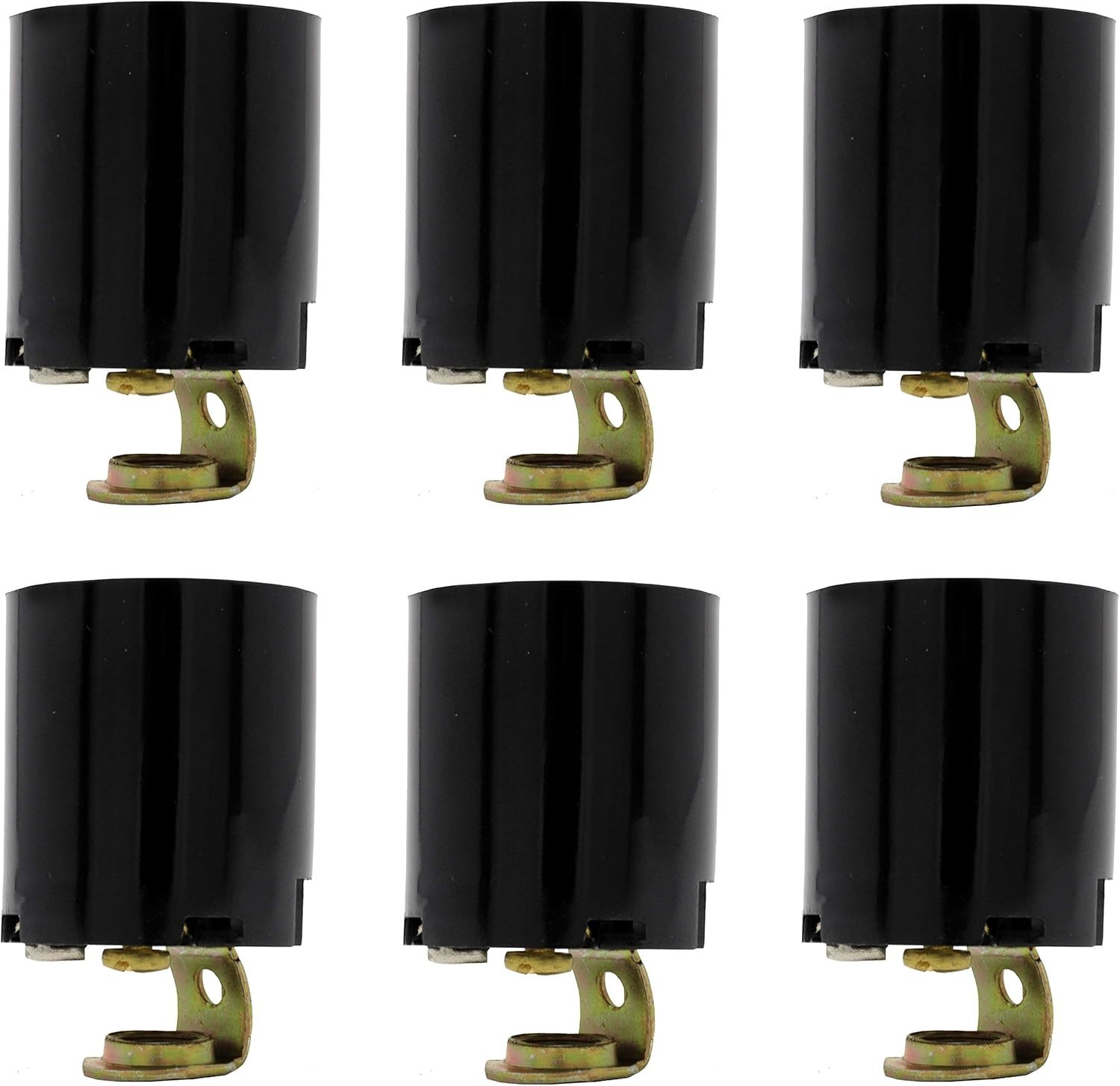 Versatile Medium Base E26 Socket – 6 Pack Keyless Fixtures for Safe Lighting