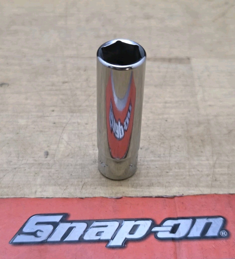 New Snap On STM14 – 1/4″ Drive 7/16″ Deep 6 Pt Chrome Socket