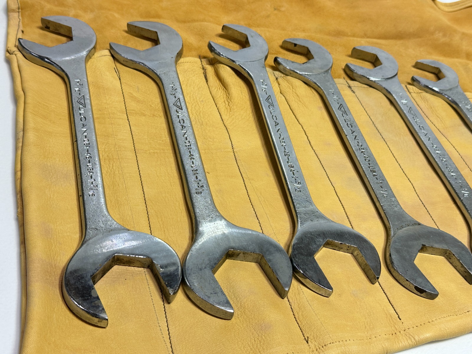 🇺🇸 VULCAN Williams 17pc USA SAE 3/8 to 1-7/16″ Open-End 4-Way Angle Wrench Set