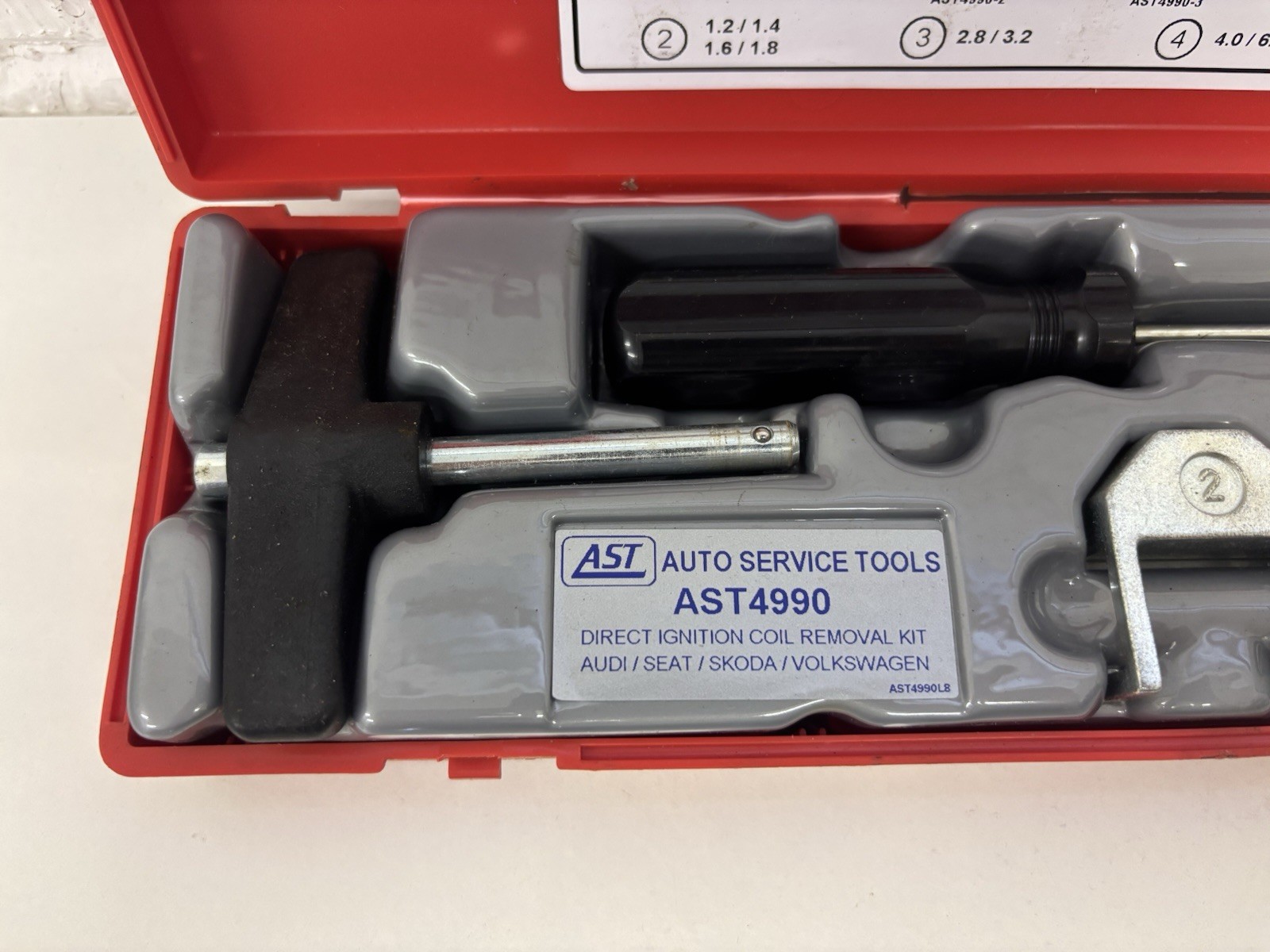 AST Ignition Coil Removal Kit VAG AST4990 Full Kit As Sold By Snap On