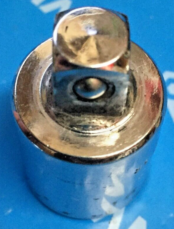 Mac Tool A1612 Chrome 1/2 to 3/8″ Socket Adapter USA 1.5″L 1993 Good 8/10 E