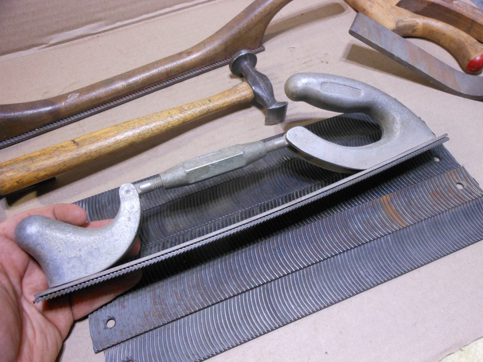 Vintage Body Tool Lot – Hammers File Holders Handles Vixen Files