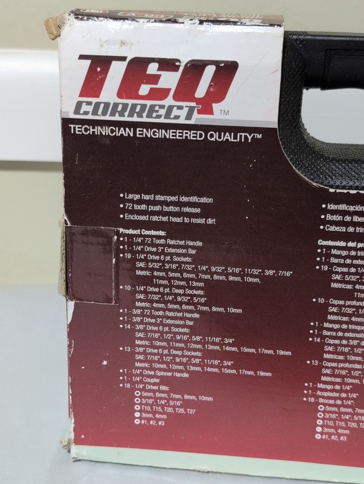 TEQ Correct 80 Piece Socket Set 1/4″ 3/8″ SAE Metric! NEW!