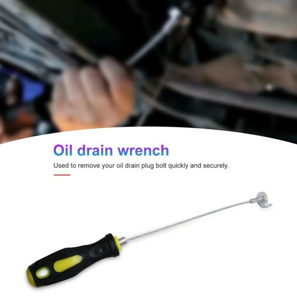 Magnetic Oil Drain Plug Remover Strong Tool Wrench Anti Scald Pan Screw Sleeve