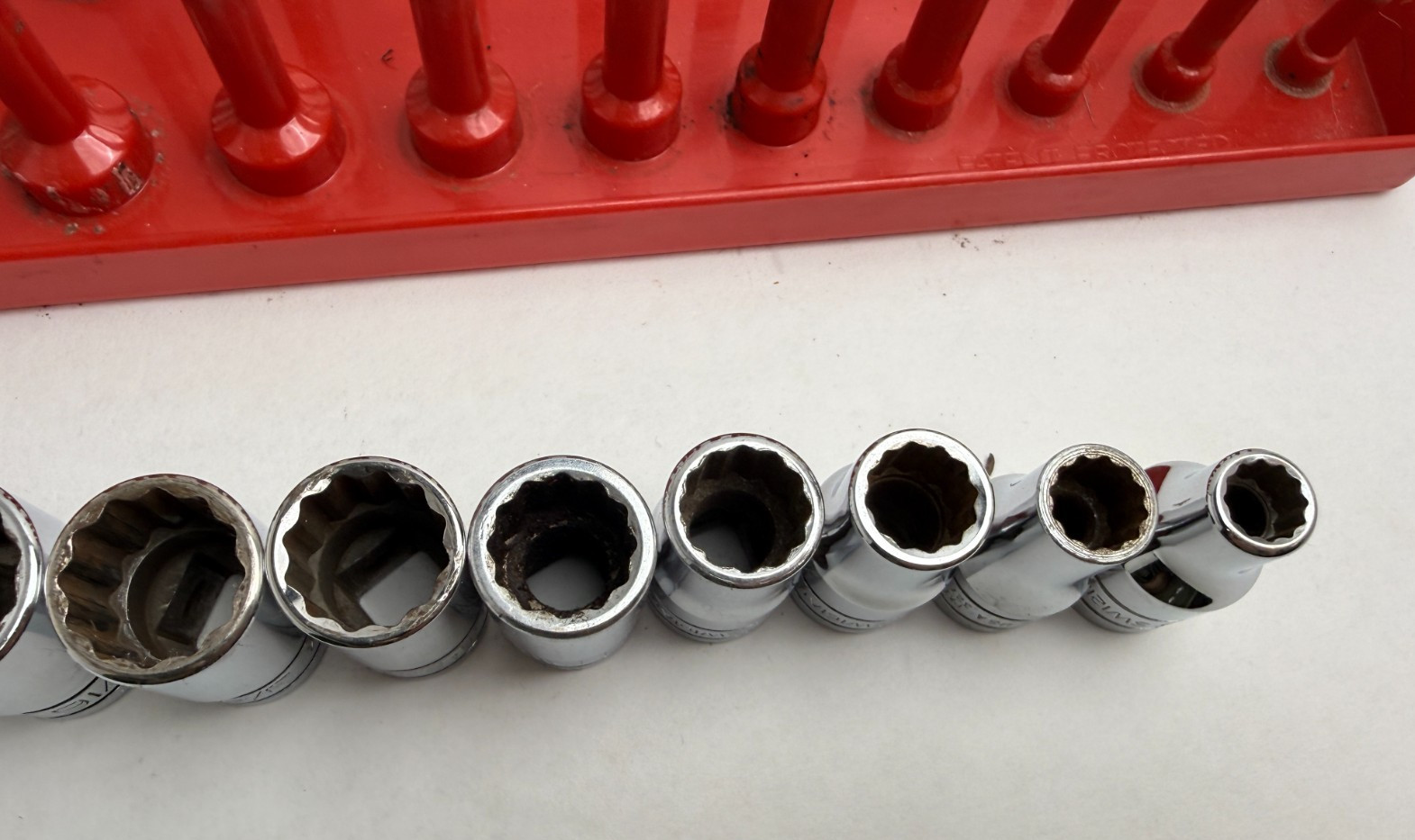 Snap-on Tools USA 14pc 1/2″ Drive SAE Shallow 12pt Socket Set
