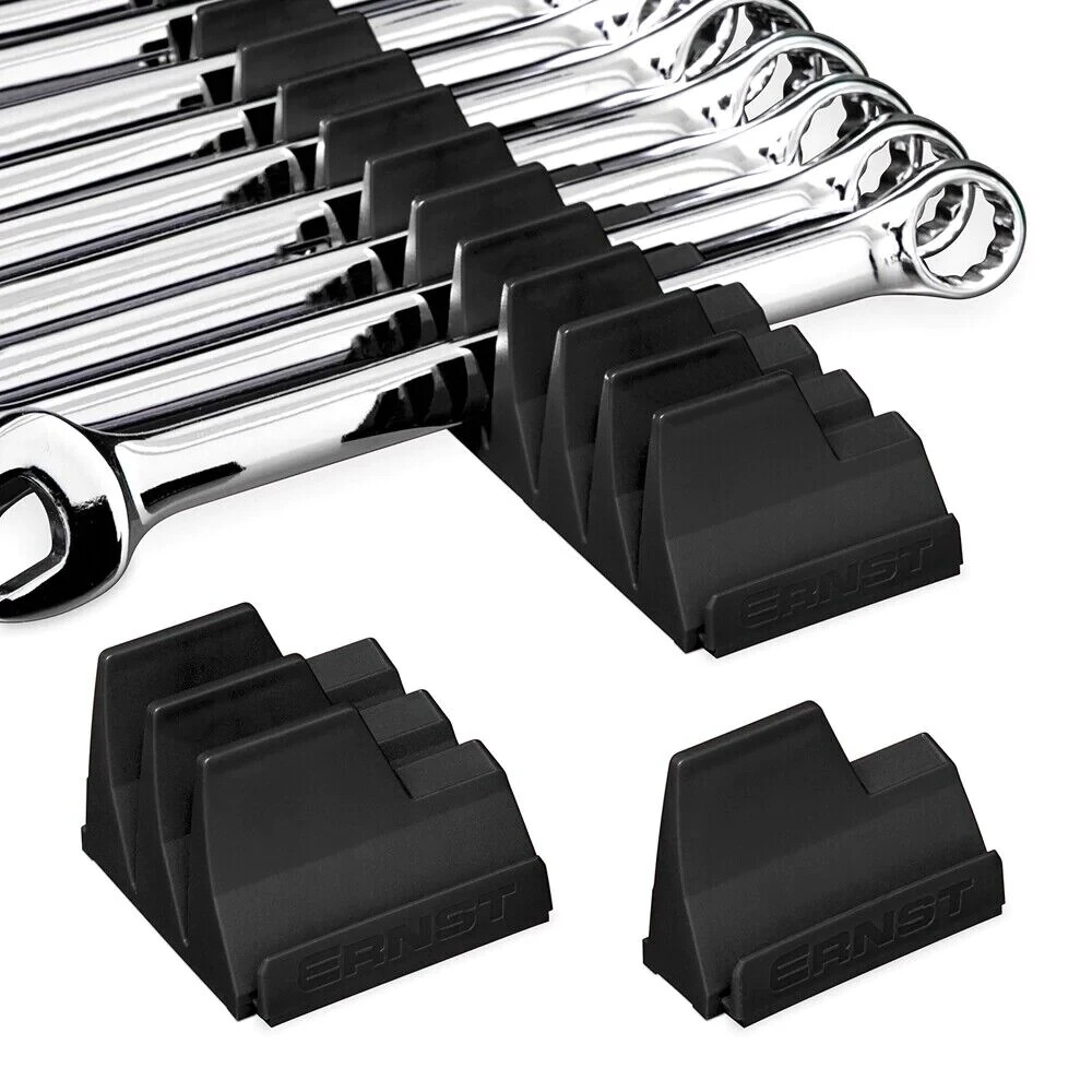 Ernst Manufacturing 5410 Modular Wrench Rack Organizer, 40 Tool, Black – USA