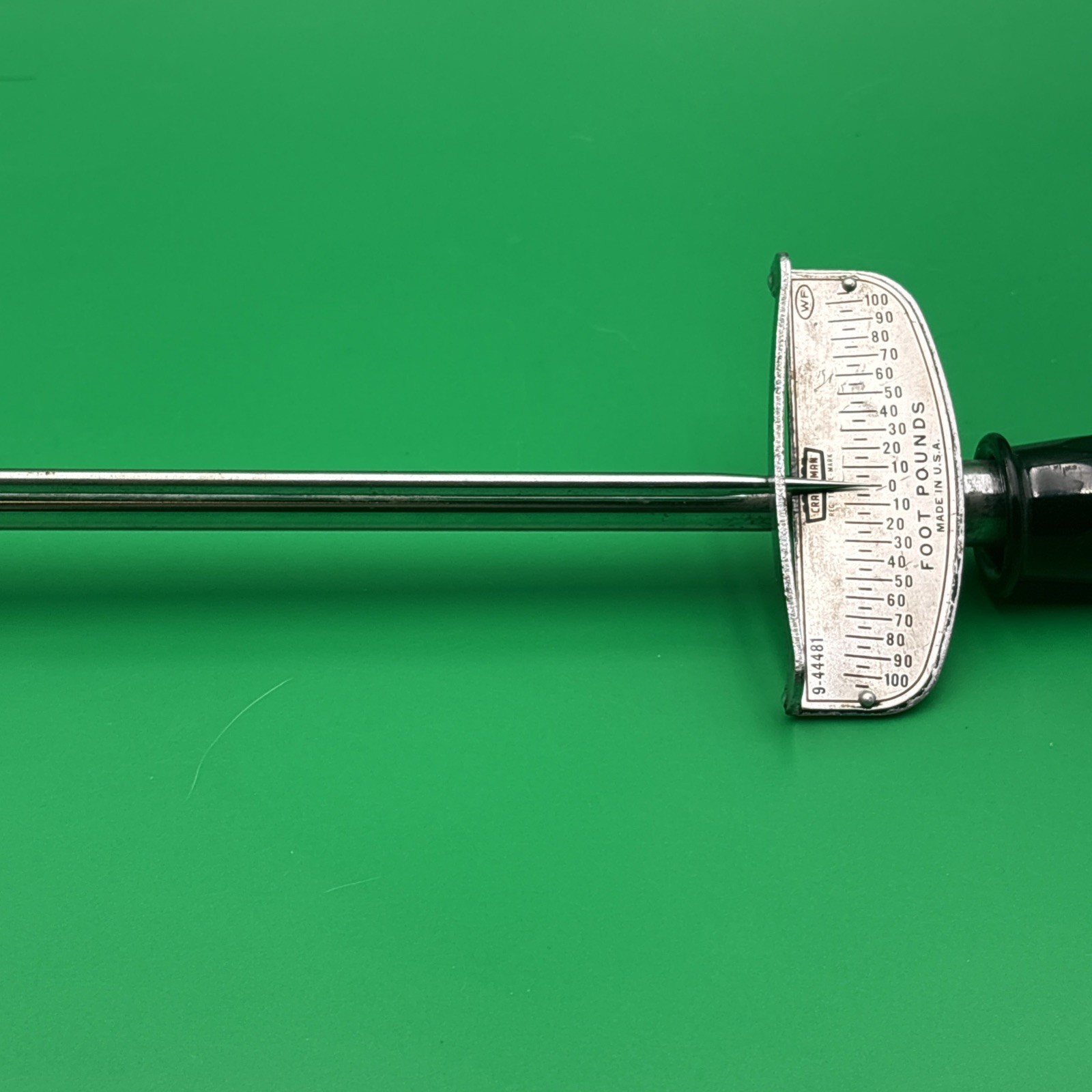 Craftsman 9-44481. 100 ft-lb Beam Torque Wrench 1/2-in Drive Vintage 20″L