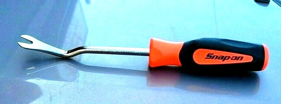 New Snap-On Trim Pad Clips Removal Fork Tool Orange & BLACK Soft Handle ASG186B