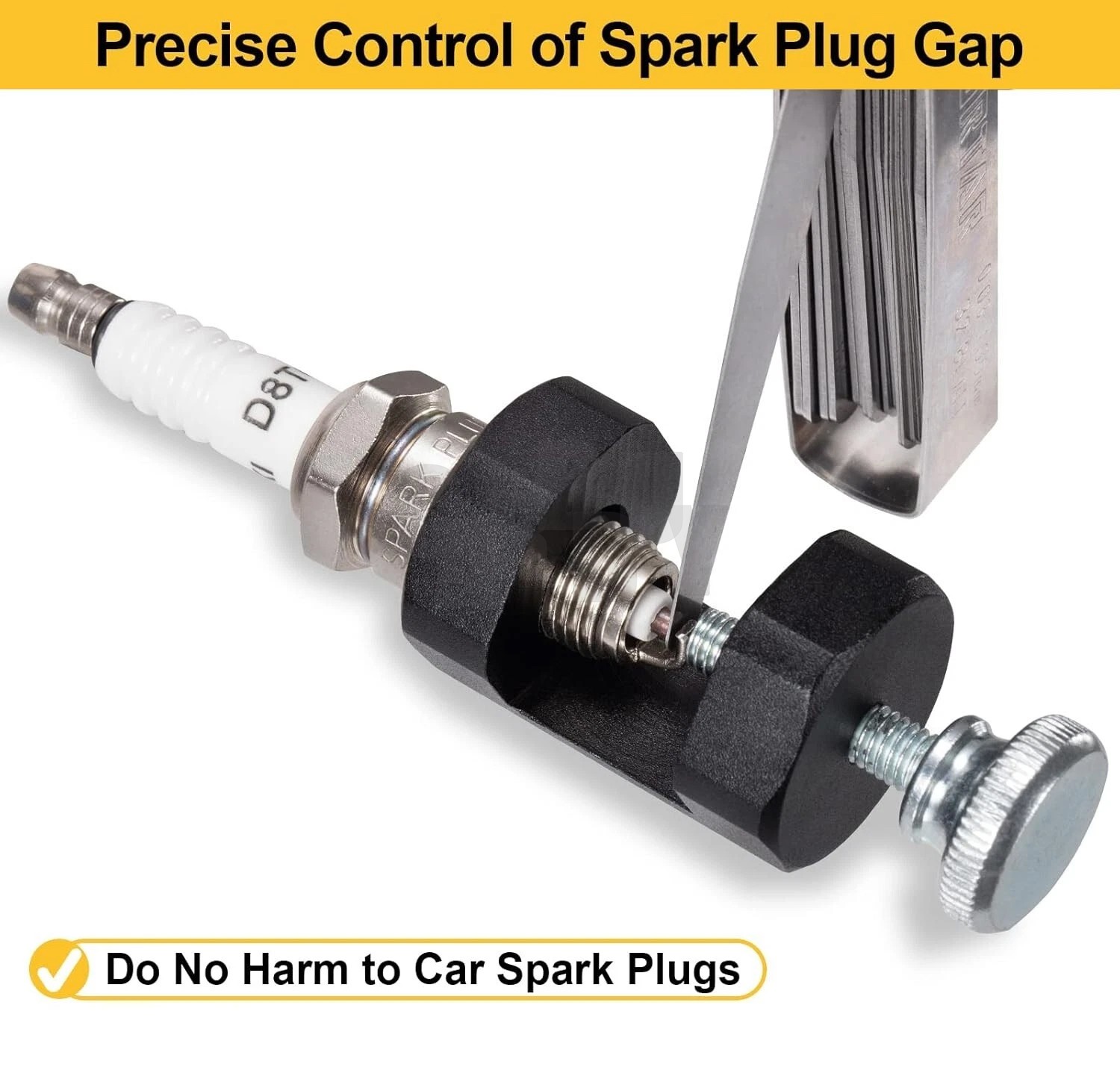 Precision Spark Plug Gap Tool 14mm Gapper Gapping Electrode Tuning Feeler Gauge