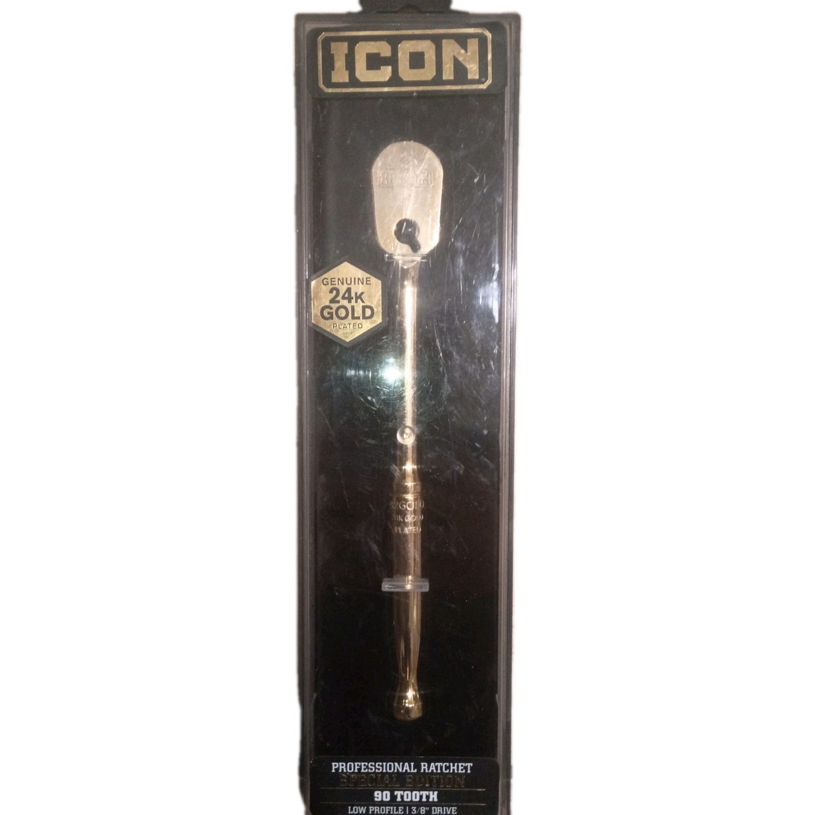 ICON 3/8” 24K Gold Plated Professional Ratchet Socket Wrench