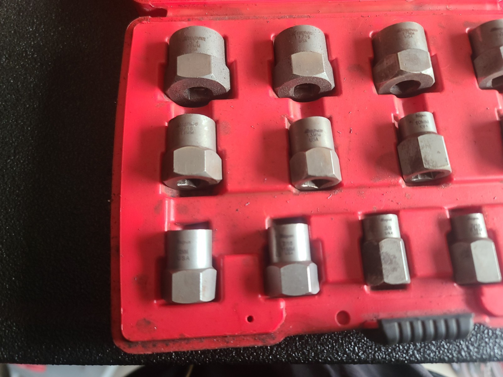 Snap-On BEX13A 13pc 3/8” Drive Hex Head Extractor Set (1/4”-3/4”) (8mm-19mm)