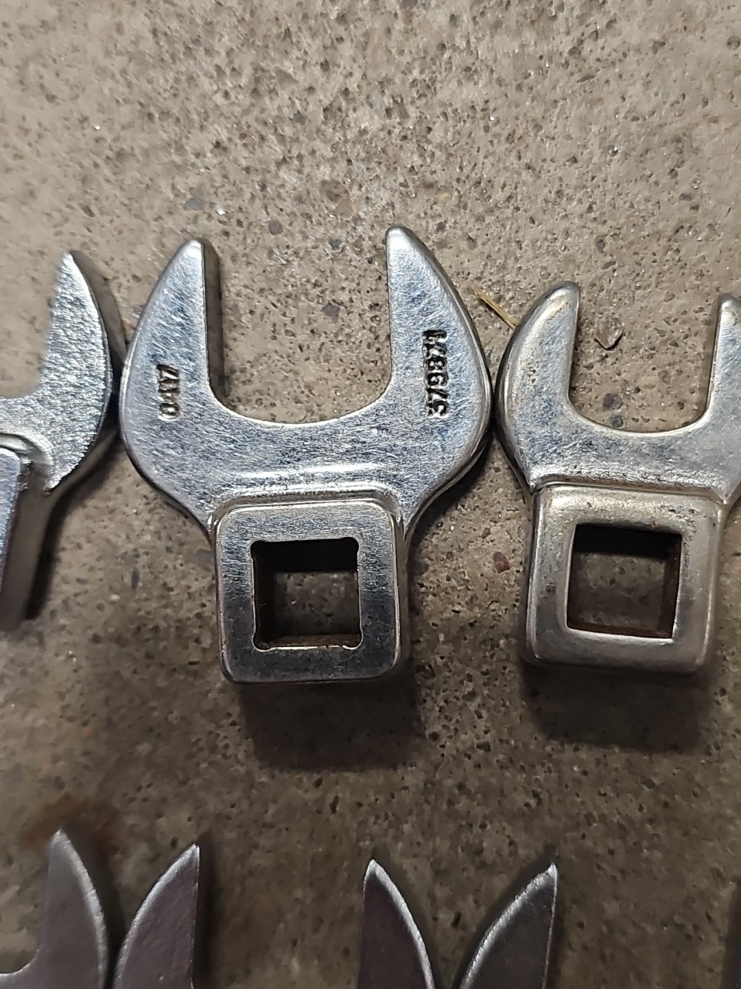Sk Tools Set Of Crowfeet 5- 3/8 Drive Crowfoot Wrench + 2 Others