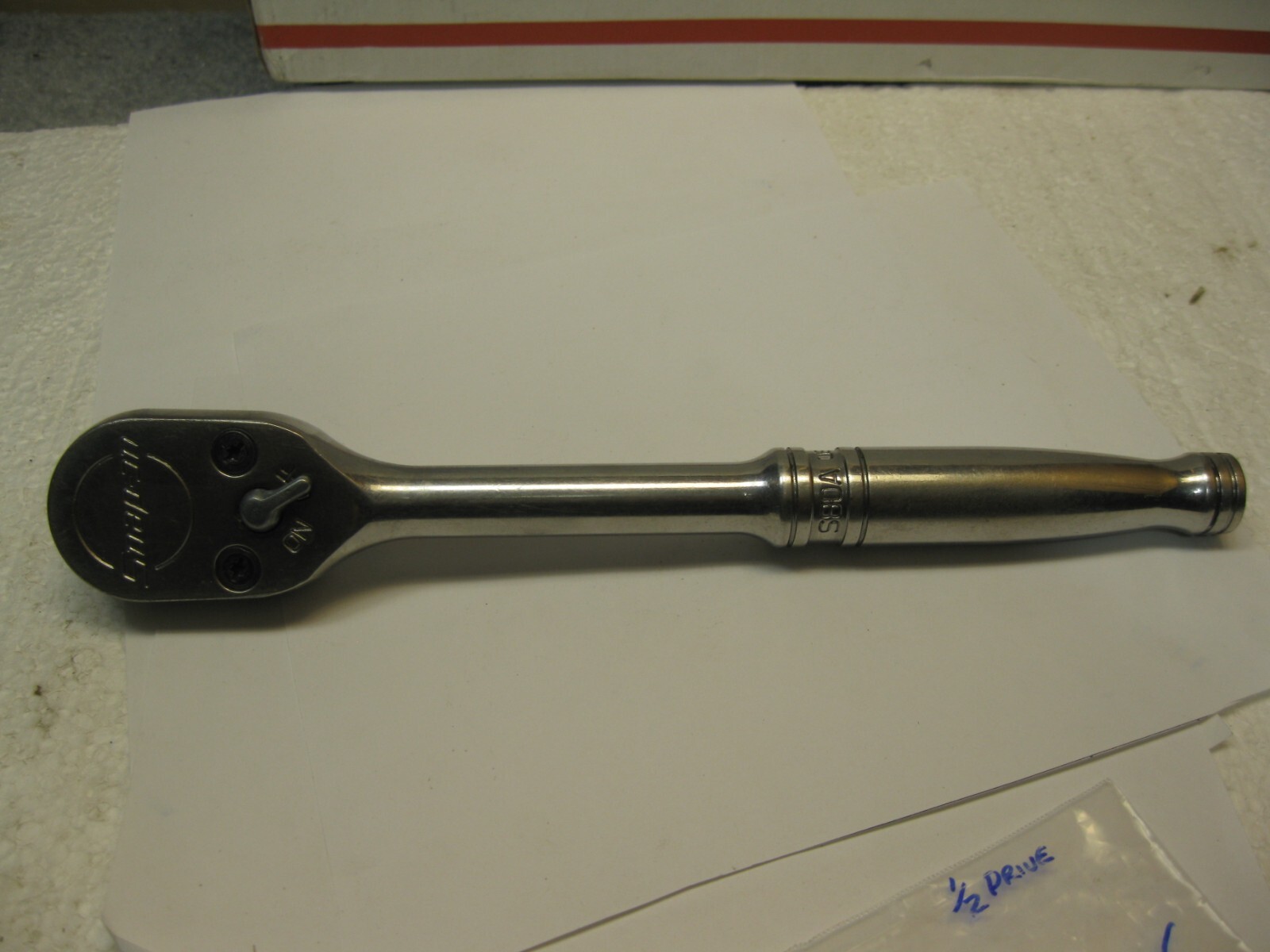Snap-on tools 1/2″ drive Dual 80 Technology 10″ Handle Ratchet S80A USA Nice!