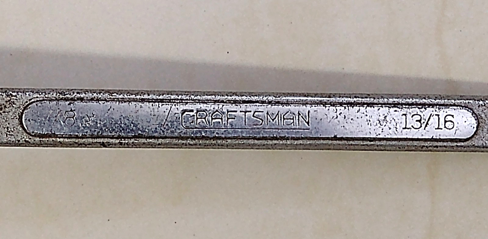 CRAFTSMAN TOOLS USA V, 13/16″ x 7/8″ DBL. BOX WRENCH, 12.5″ LONG, 12 POINT.