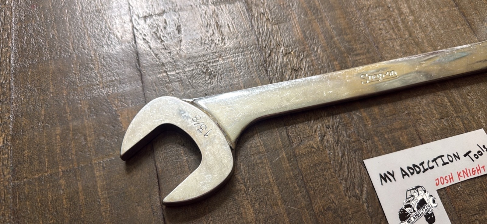 Snap on 1-3/8” angle wrench VS44 in really great shape has “N” engrave both side