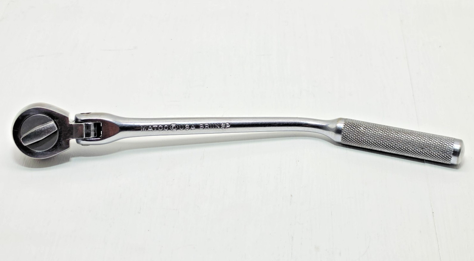 MATCO BR11NSP 3/8″ Drive Bent Handle Flex Head Ratchet Made in USA