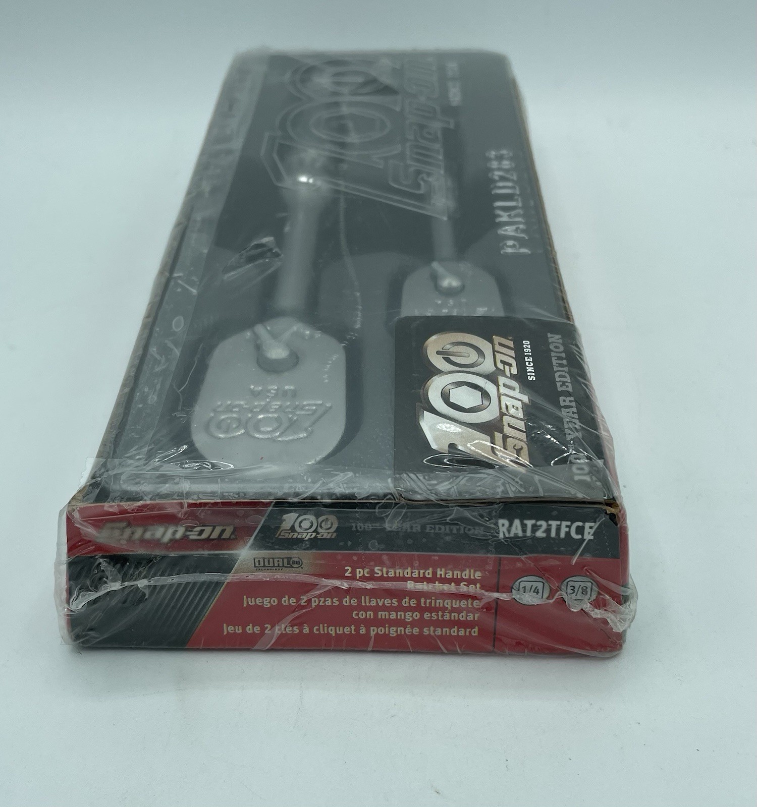 Snap-On Tools 100th Year Edition 2-Piece 1/4″ & 3/8″ Drive Chrome Ratchet Set