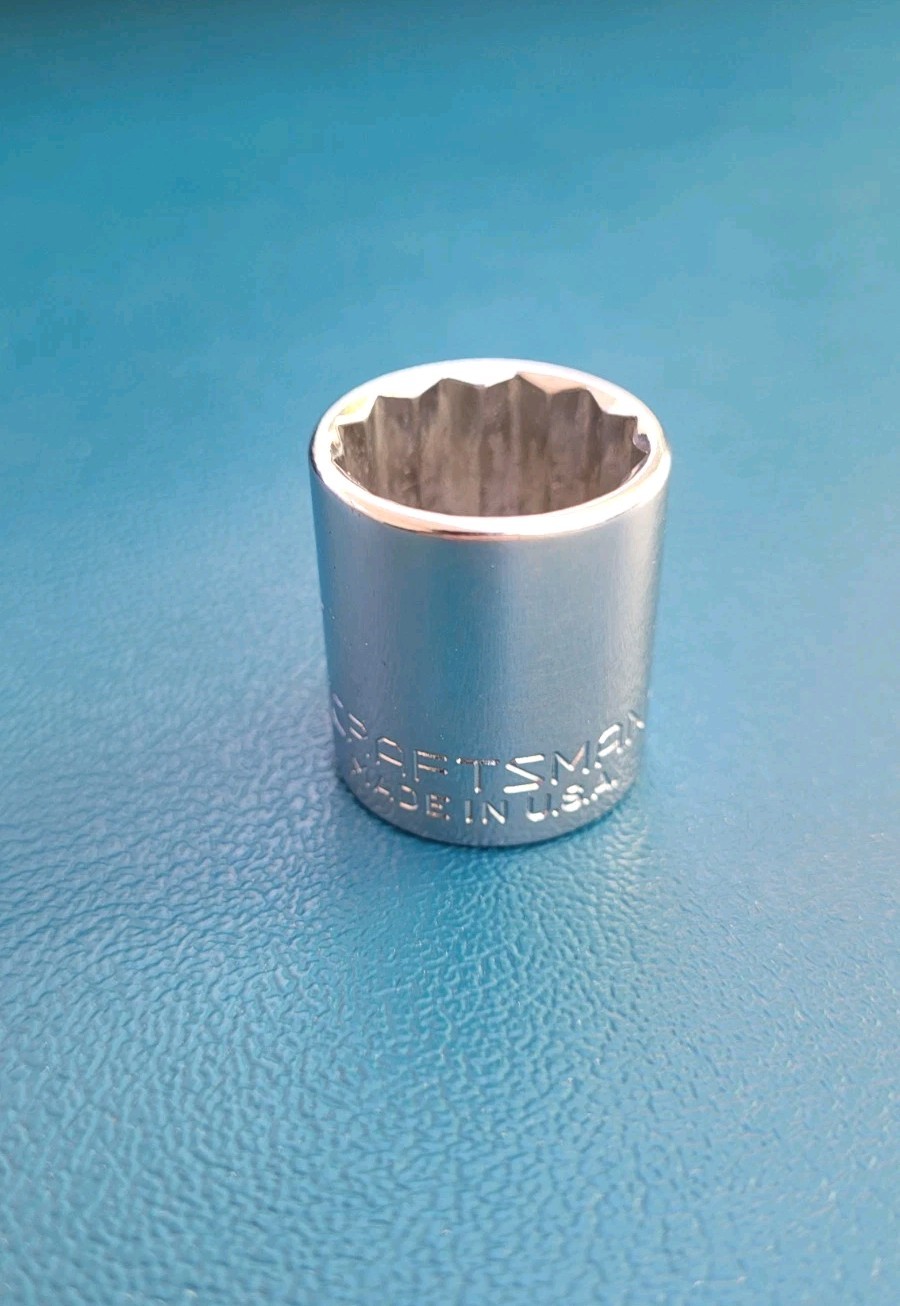 Craftsman 11/16 Socket 3/8 Drive 12-point -G-44336 USA MADE Vintage.
