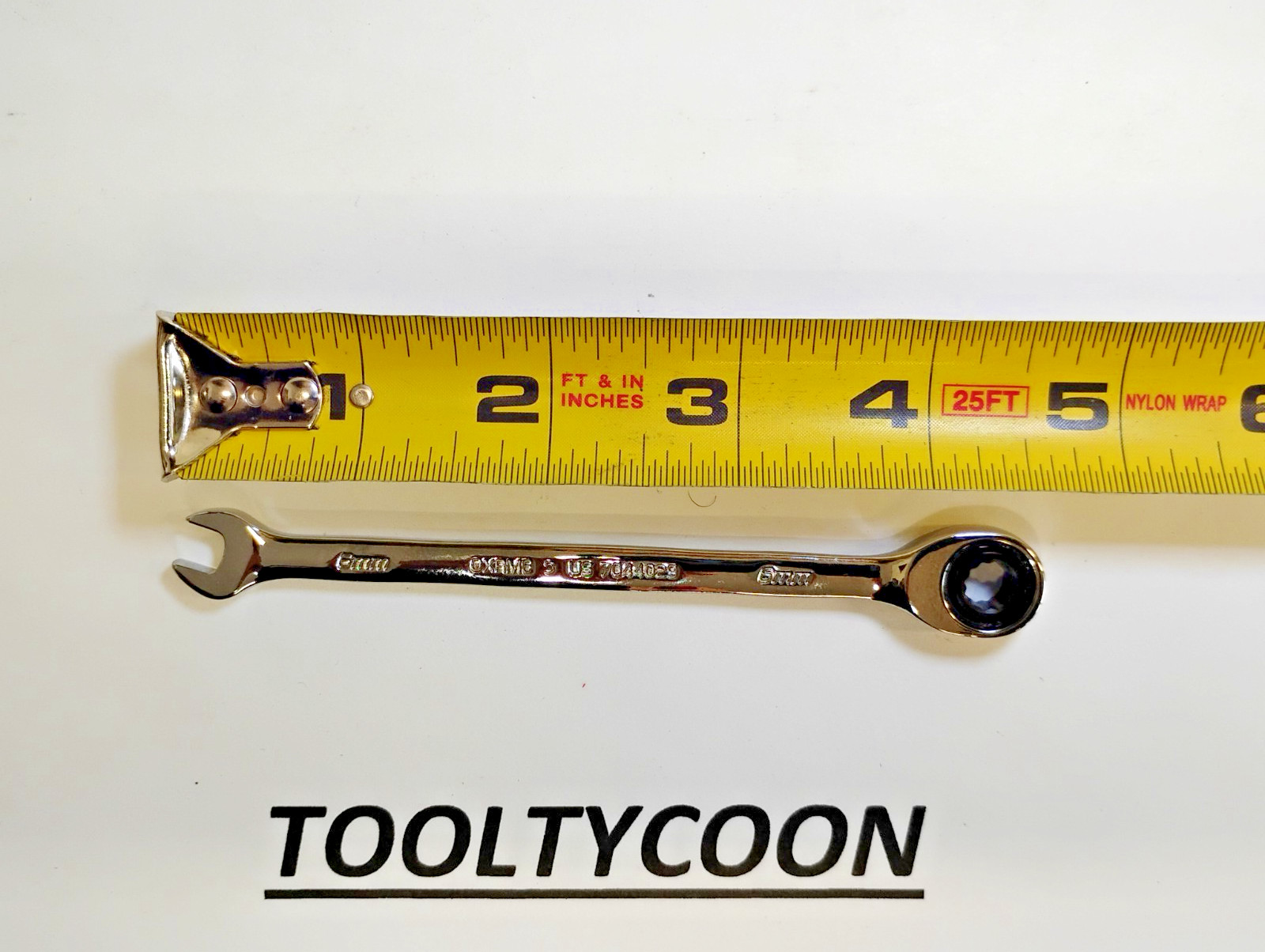 Snap-on Tools NOS 6mm Metric 0° Non-Reversing Ratcheting Combo Wrench OXRM6