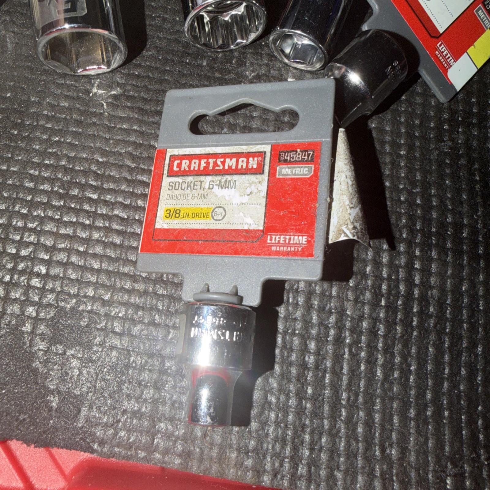 $14 Socket Sears Craftsman Nos 45847 6mm Easy Read Socket 6 Point Shallow