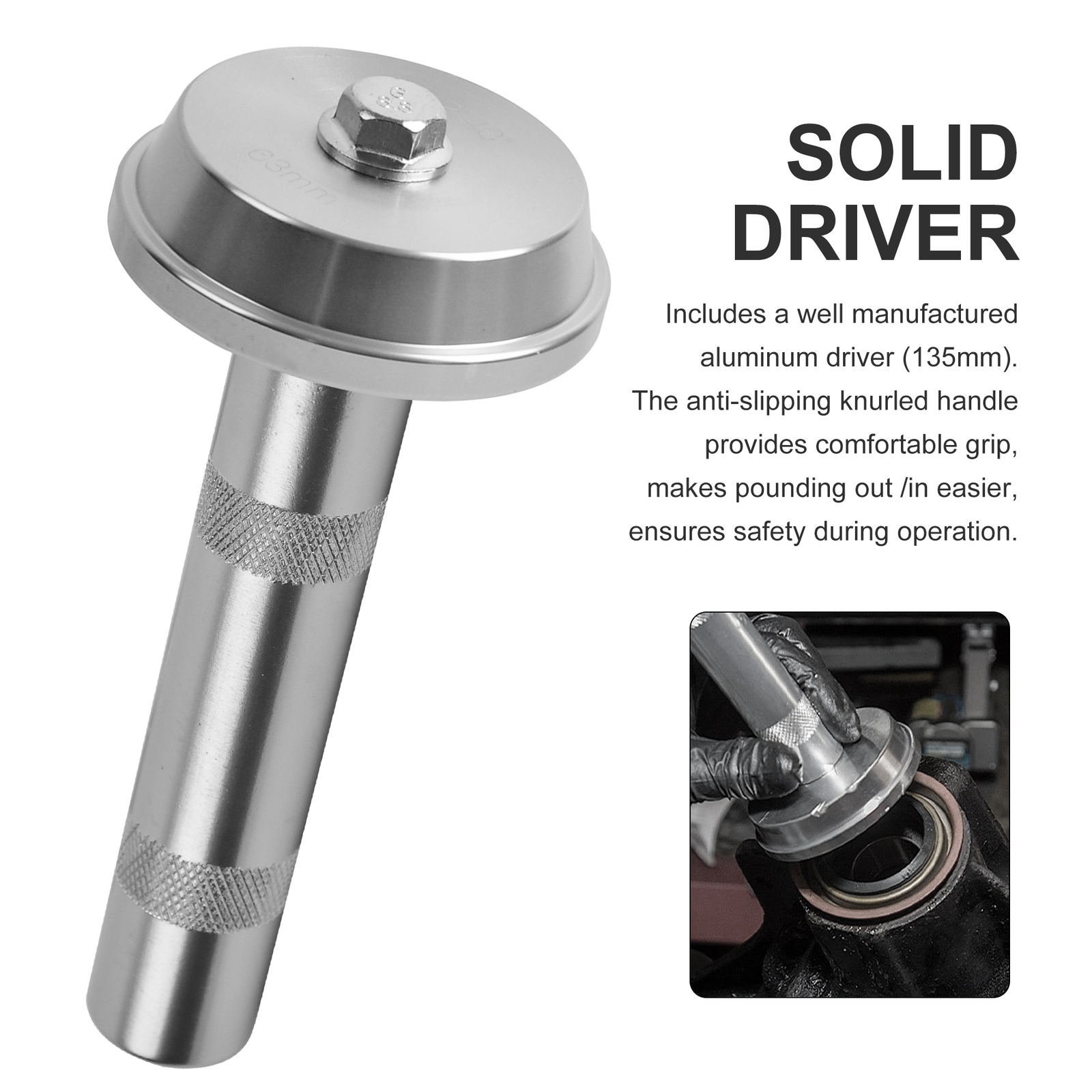 7pc Bearing Race And Seal Driver Tool Set 1.555″ 1.75″ 1.965″ 2.32″ 2.48″ 2.559″