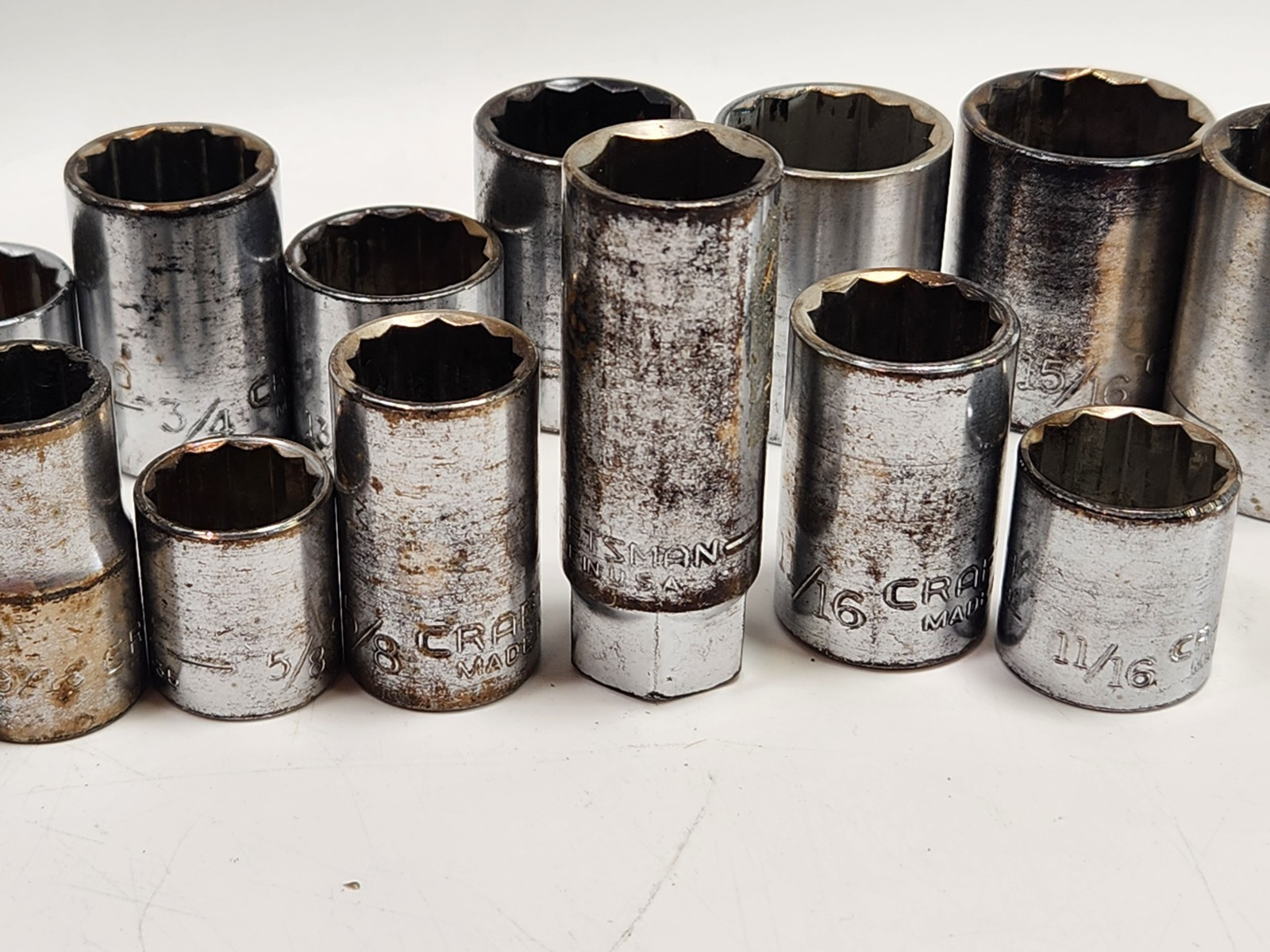 Vintage Craftsman Socket Tool Mixed Lot of 33 VV , G & V SERIES / Metric SAE