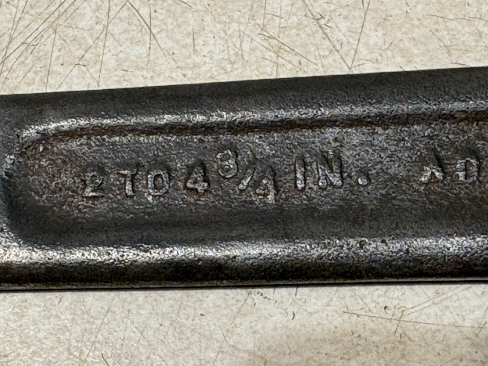 Lot of 2 JH Williams & Armstrong Adjustable Hook Spanner Wrench 474 2″ – 4-3/4″
