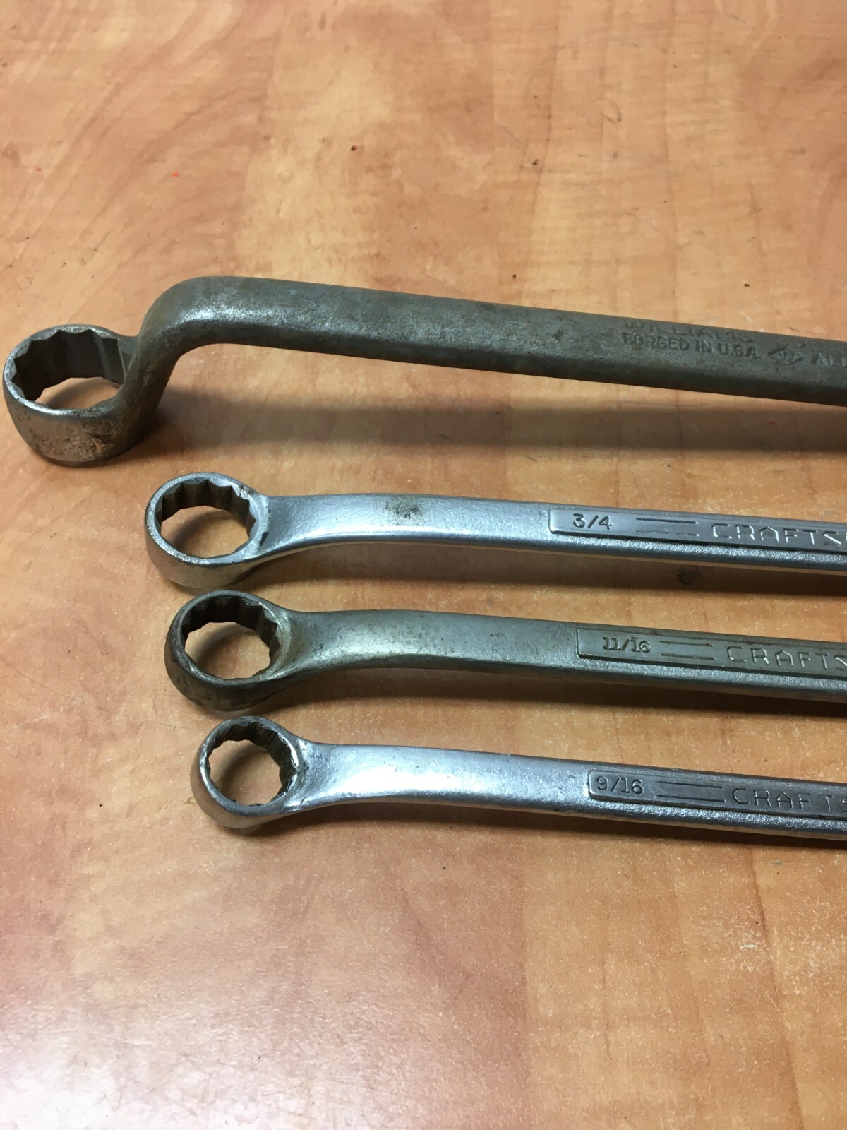 Vintage Craftsman USA Double Box End SAE =V= & Williams Superrench 9/16 to 1″