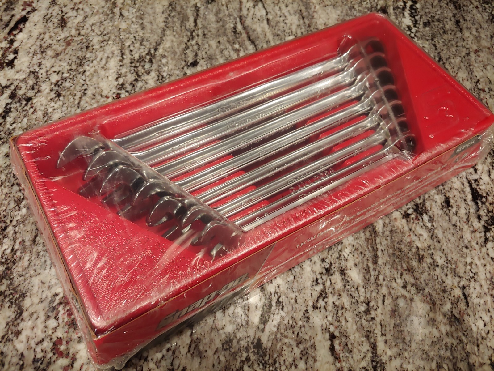 Snapon Tools 7 pc SAE Flank Drive Non-Reversible Ratcheting Wrench Set – SEALED