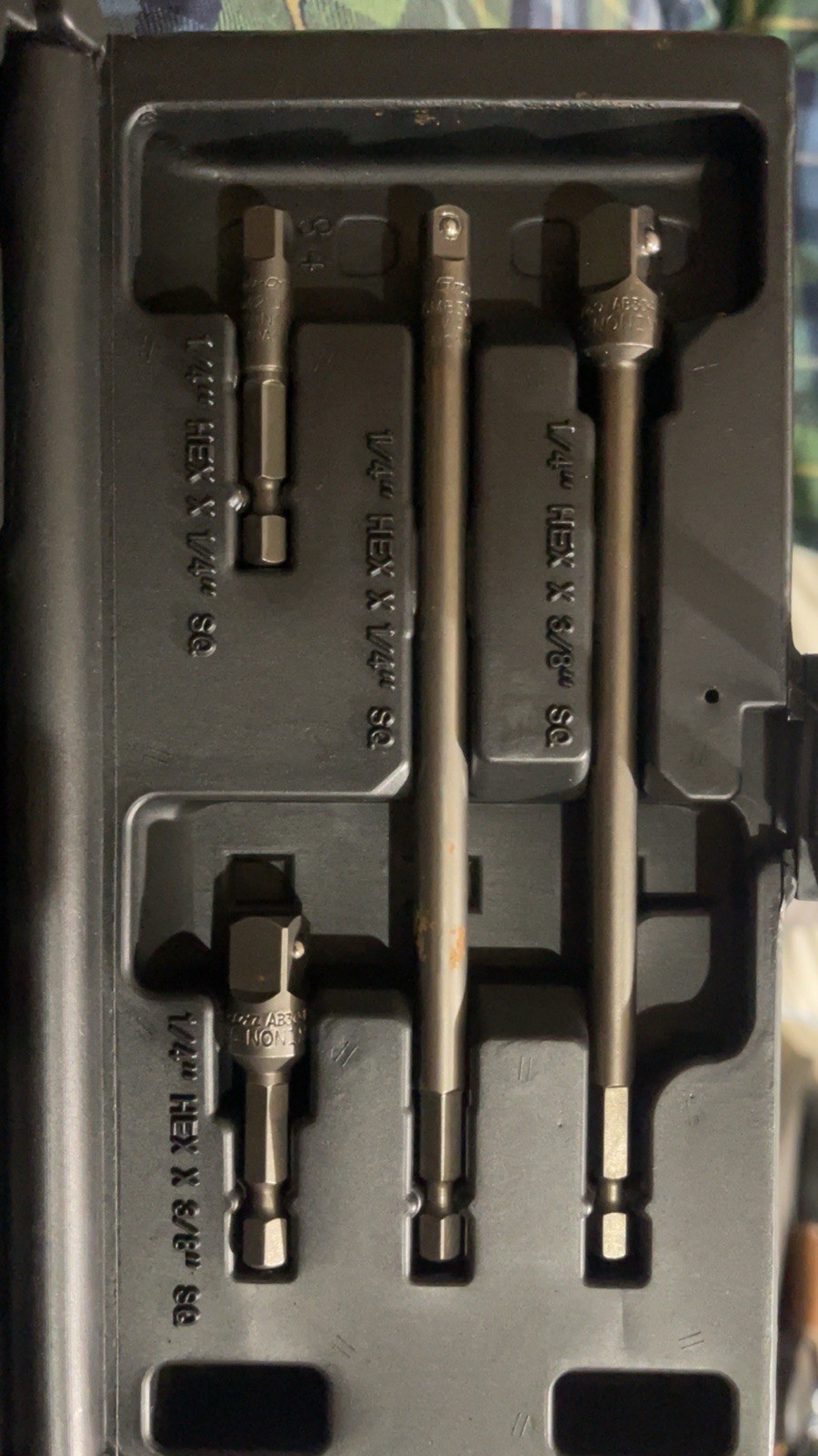 Snap On SDMEXT27K 27 Piece Ball Detent Extension And Bit Set Great Condition