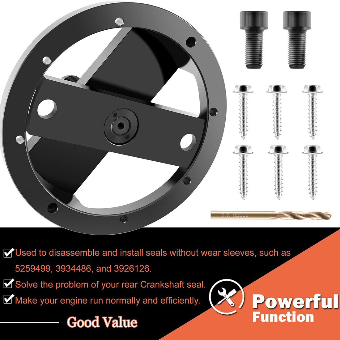 3164660 Rear Crankshaft Seal Remover Installer Tool set for 1989-2016 Cummins