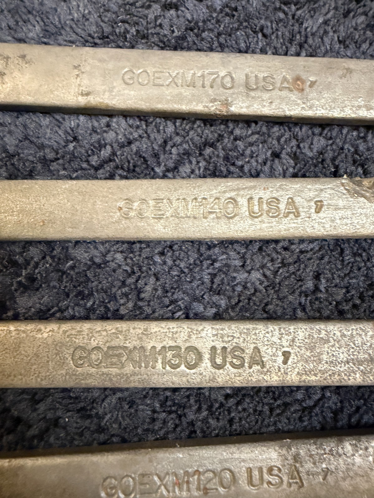 Snap-on 6 Piece Combination Wrench Set, GOEX See description for sizes. USED