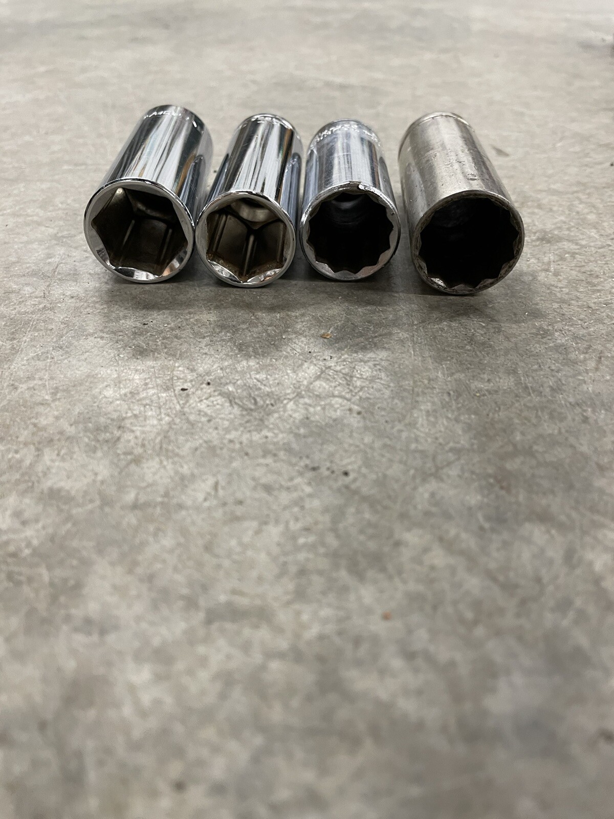 FT1 Lot Of Deep Sockets K-T Bonney Evercraft Truecraft 1/2 “ Dr And 3/8 Drive